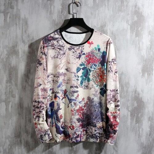 2020 Autumn Spring Long Sleeve T Shirt O NECK For Mens Tshirt Top Tees 3D Print Brand Fashion Clothes Plus Size M-5XL 6XL 7XL