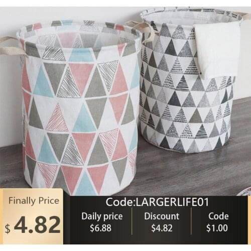 Laundry Organizer Basket Canvas WaterproofLarge Capacity Laundry Hamper Dirty Clothes Storage Bag Toy Home Storage Bin