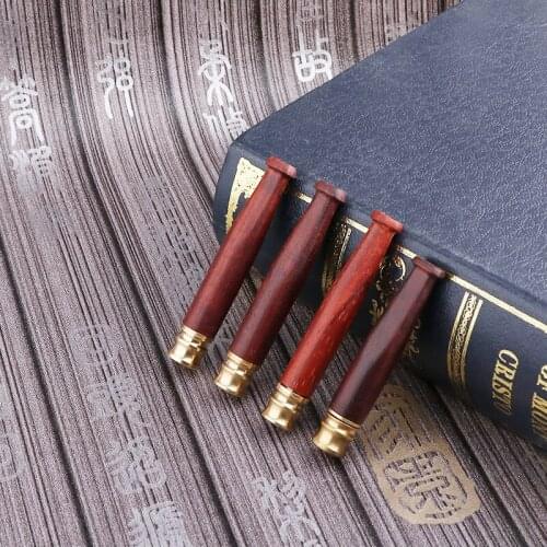 Hot 1Pcs Redwood Pipes Smooth surface Portable Filter Smoking Pipe Herb Tobacco Pipe Grinder Smoke Cigarette Accessories