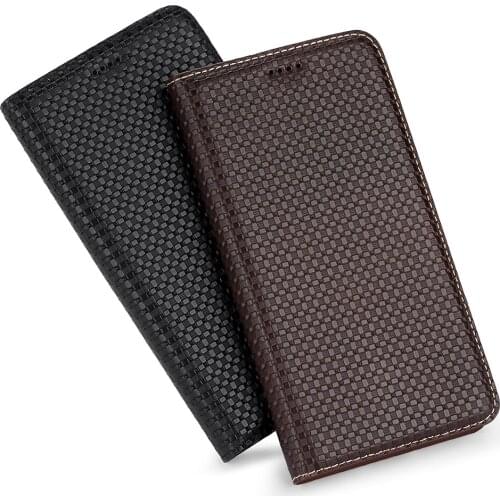 Magnet Natural Genuine Leather Skin Flip Wallet Book Phone Case Cover On For Samsung Galaxy Note 10 Plus 5G Note10 10Plus 256 GB