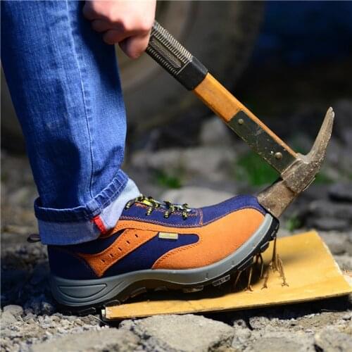 2020 Brand Men Steel Toe Cap Boots Puncture Proof Labor Insurance Shoes Winter Warm Non-slip Casual Boot Mens Safety Work Shoes