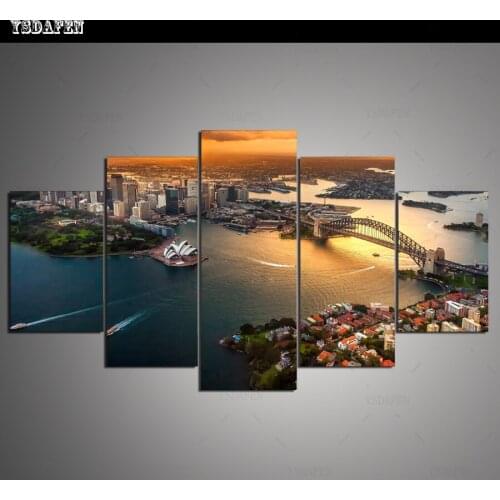 Op de muur HD print olieverf modulaire foto Scenery poster kind room decor woondecoratie 5 stks canvas art z149