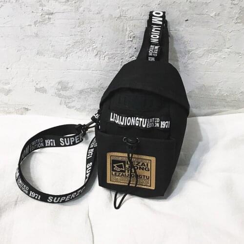 Hip Hop Pouch Men Waist Bags Phone Pouch Nylon Men Sports Travel Pouch Male Chest Bag Fashion Crossbody Bag Unisex Knapsack