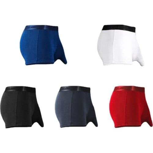 BOBTXS 5PCS Mens Underpants Sexy Allure Bullet Separated U Convex Elephant Trunk Panties Men Modal Boxer Mens Underwear