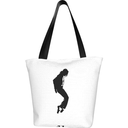 Michael Jackson Polyester outdoor girl handbag, woman shopping bag, shoulder bag, canvas bag, gift bag