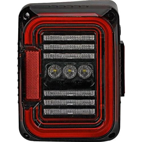 JK Taillight !Clear & Durable led tail lamp Red/Yellow Turning light rear red brake running light for Jeep jk 2007-2017 PER PAIR