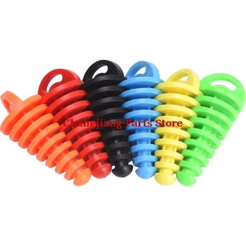 1pc Motorcycle Exhaust Pipe Motocross Tailpipe PVC Air-bleeder Plug Exhaust Silencer Muffler Wash Plug Pipe Protector