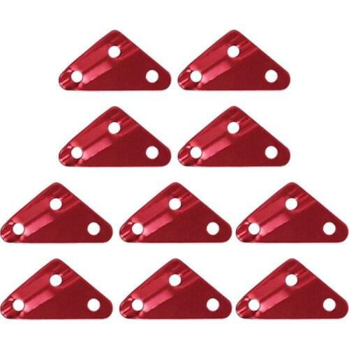 10 Pcs Camping Tarp Tent Guy Rope Line Tensioner, Shape with 3 Holes, Guyline Adjuster Tightener Runners
