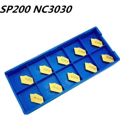 10PCS Turning tool SP200 NC3030 high quality carbide blade metal turning tool SP200 lathe tools CNC parts and slotting tool