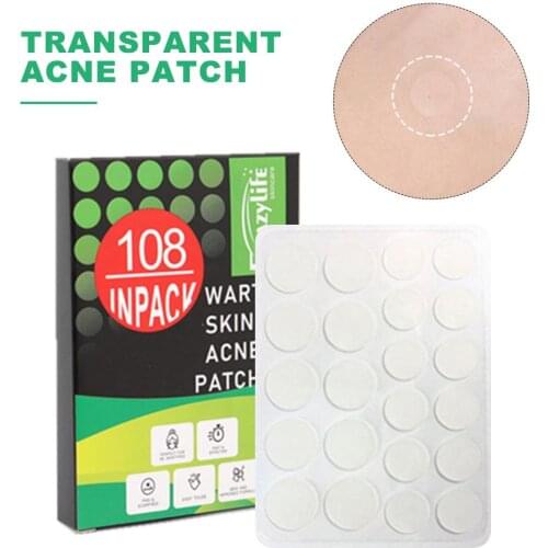 108PCS/Set Acne Pimple Master Patch Skin Nodule Acne Pimple Patch Acne Treatment Stickers Pimple Remover Tool Face Skin Care