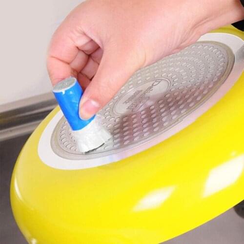 2Pcs/Set Magic Stainless Steel Stick Cleaning Brush Kitchen Metal Rust Remover Descaling Washing Stick Kitchen Brush Pot Tools