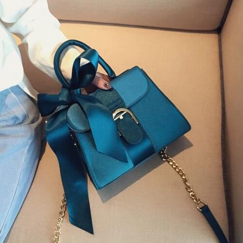 2021 Velvet Handbags Female Versatile Bowknot Portable Messenger Flapsingle Shoulder Handbag High-quality Shoulder Bag New