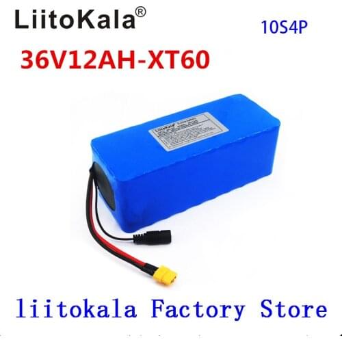 36V battery 12ah 10S4P Electric bicycle battery pack 18650 lithium-ion battery 500W high power 42V motorcycle Scoote XT60 male