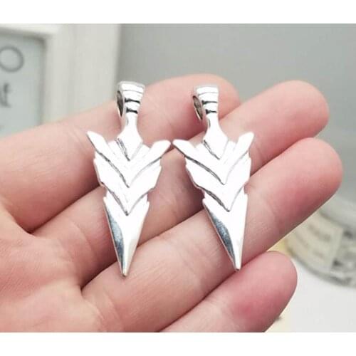 5pcs/lot--20x47mm, Antique silver plated arrow Charms,DIY supplies,Jewelry accessories