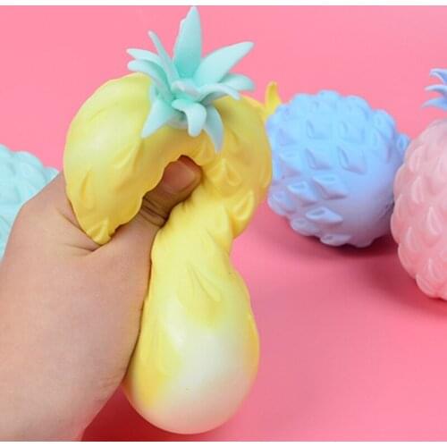 Pineapple Anti Stress Squeeze Ball Funny Vent Decompression Relief Anxiety Toys For Children