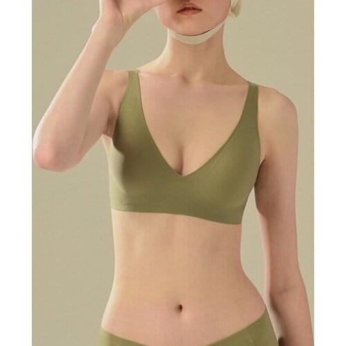 Seamless Bra Wire Free Bra Sexy Triangle Brassiere Soft Womens Push Up Underwear Feminina Small Breast Adjusts Female A B C Cup