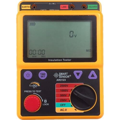 AR3123 High Quality Digital Insulation Resistance Tester Voltage Meter Non-destructive Measurement Electrical System Transformer