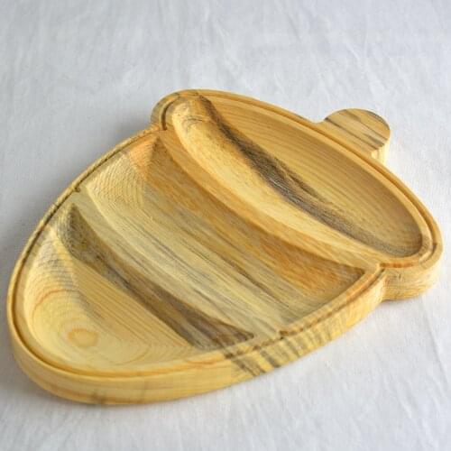 Hazelnut Look Wooden Snack Plate rolling tray tray trays decorative kitchen storage rattan weed tray weed tray jewelry tray