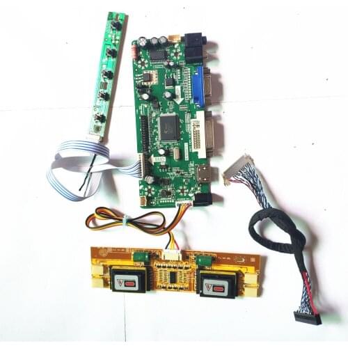 For LTM190EX-L01/L05 LCD monitor HDMI-Compatible+VGA+DVI CCFL LVDS 30Pin MNT68676 screen controller board 19" 1280*1024
