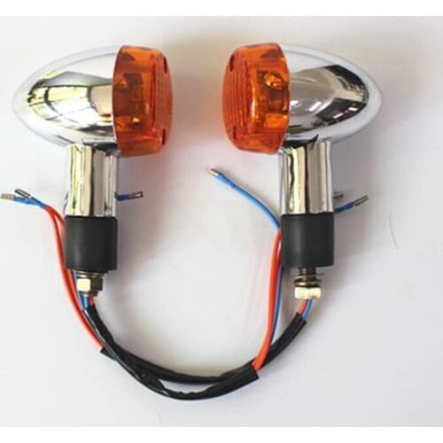 Chrome ABS Motorcycle Turn Signals Indicator Amber Blinker Flash Lamp For Tour Glide Road Glide Road King