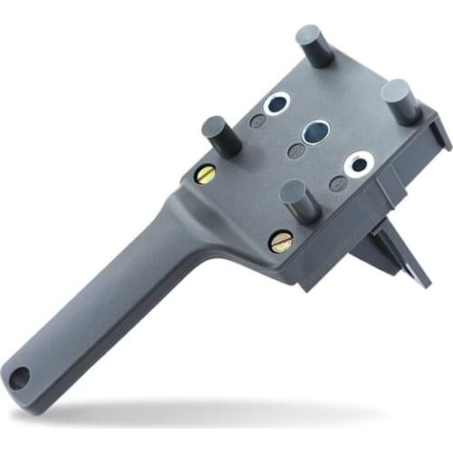 ABS Plastic 3 Hole Wood Drilling Jig Wood Drilling Jig With 3 Sizes 6mm 8mm And 10mm Holes Pocket Hole Punch For Woodworking