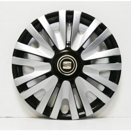Seat 14 inch Steel Wheel Cover Set 4 Piece Shatterproof Looking 9 aralk11