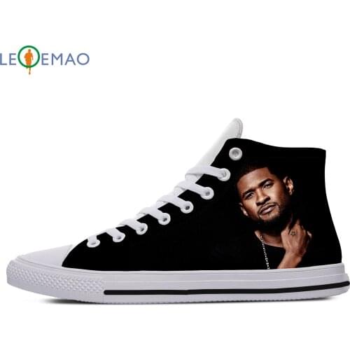 Custom Spring Autumn Canvas Shoes Usher High Quality Handiness Flats Mens Casual Shoes Printing Comfortable Big Off White