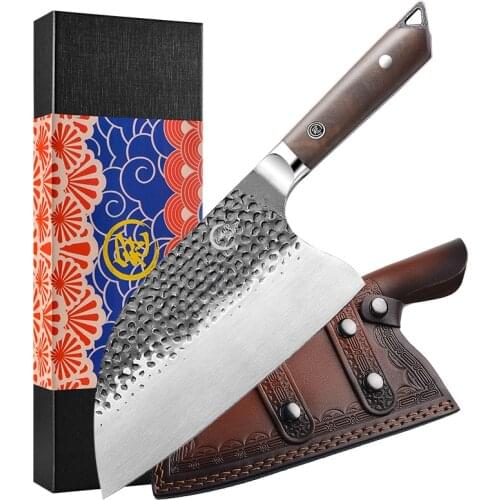 Butcher Knife Stainless 5CR15MOV Steel Chopping Chinese Cleaver Kitchen Knife Chef Knives Cooking Tools Wooden Handle Grandsharp