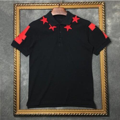 Novelty 2020 unisex New Punk High Brand 7 4 Star Fashion Polo Shirts Shirt Hip Hop Skateboard Cotton Polos Top Tee #410