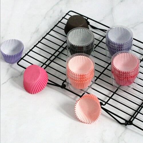 Cupcake Wrappers Greaseproof Paper Box Kitchen Supplies Baking Tools Cake Mold Print Party Decorating Nonstick 100Pcs/Box