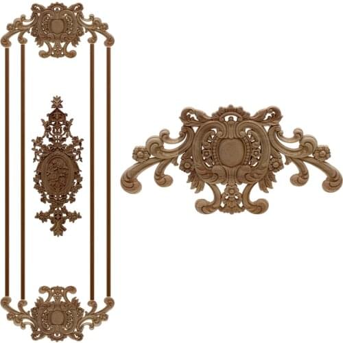 RUNBAZEF Stigma Wall Pillar Fireplace Vintage Home Decor Decoration Maison Accessories Figurines Miniatures Wood Applique