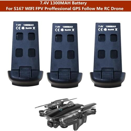 S167 S-167 GPS Drone With Camera 5G RC Quadcopter Drone Spare Parts 7.4V 1300mAh Battery