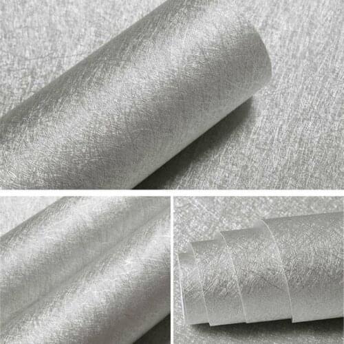 3M Silk Solid Color Wallpaper Roll Furniture Cabinet Renovation Stickers Living Room Bedroom Vinyl Self Adhesive Wall Decoration