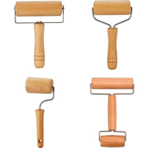 Rolling Pin Pastry and Pizza Baker Cookies Crush Baking Roller Crackers Kitchen Utensils Nuts Wooden