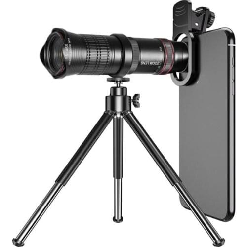 15X-45X telescope telephoto zoom lens monocular mobile phone camera lens suitable for iPhone Samsung and camping hunting travel