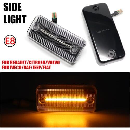 Turn Signal Side Marker Lamp For Fiat Ducato Citroen Relay Peugeot Boxer Renault Magnum Midliner Volvo FE FL Man Iveco Daily