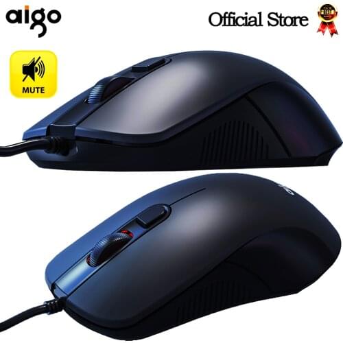 Aigo BM21 4D USB mouse gamer Silent Optical Wired mouse 2400DPI PC Computer Laptop gaming Mouse Both hands
