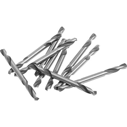 10Pcs 3mm HSS Double Ended Spiral Torsion Drill Tools Drills Set T5UC