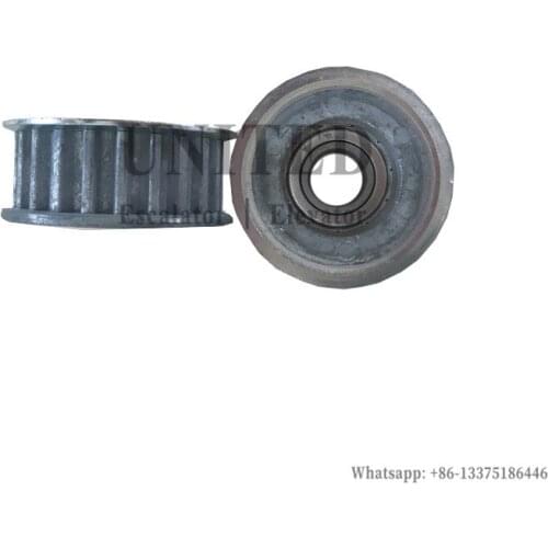 10pcs UNITED Elevator AT120 Door Machine Pulley FAA198AC1 OD60mm W25mm Bearing 6202 22T