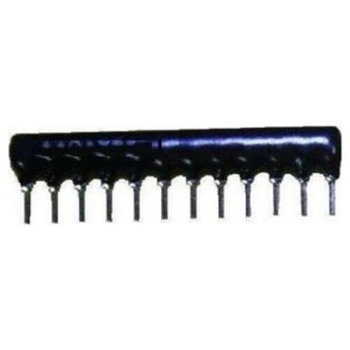 200pcs/lot Network Resistor 12pin 1/8W 5% A12-222JP A222J 2.2K A12-102JP A102J 1K 5.1K 10K 100K 4.7K DIP exclusion