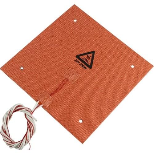 235x235mm 24V 200W Waterproof Silicone Heater Bed Pad for 3D Printer Ender-3