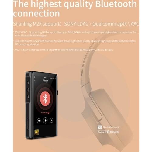 SHANLING M2X Hi-Res AK4490 DAC USB DSD Wifi Bluetooth HIFI Music MP3 Player PCM 32/384 Touch Screen Type C