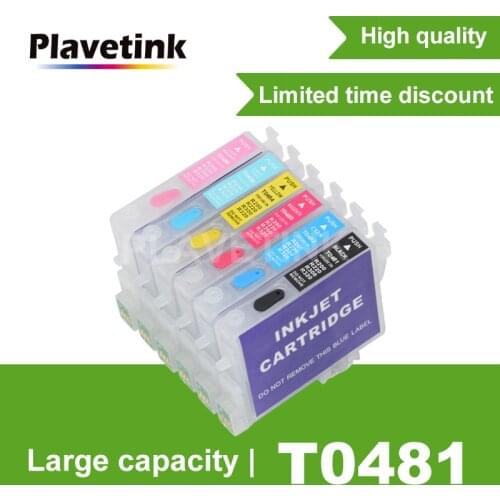 Plavetink T0481 Refill Ink Cartridge For Epson Stylus Photo R200 R220 R300 R300M R320 R340 RX500 RX600 RX620 RX640 Printer
