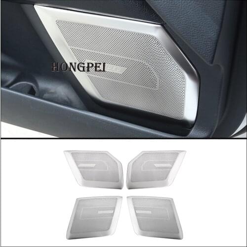 For Ford Mondeo / Fusion Sedan 2013-2015 Stainlsess steel Interior Door Audio Speaker Cover Sticker Molding Trim Car Styling