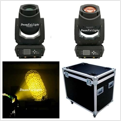 Flightcase) 10Lot Disco Lyre Gobo Beam Zoom Spotlight Moving Head Spot Led 200w