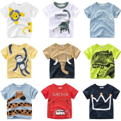 Cotton Kids T-Shirt Children Summer Cartoon Short Sleeve T-Shirts for Girls Clothes Baby T Shirt Toddler Tops Clothing New 2021