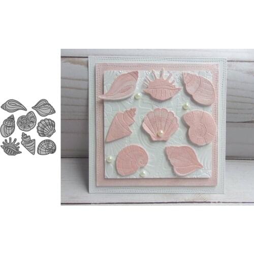Shell Combination Set Metal Craft Cutting Dies Scrapbooking Die Cut Stencils Embossing For Paper Crads Making 2021 New