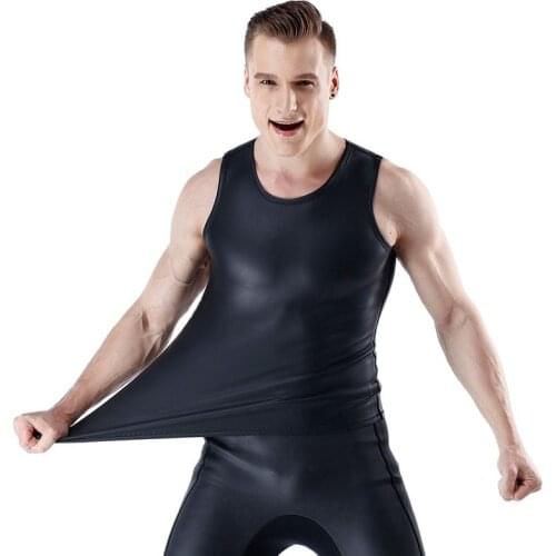 Diving and sailing Leather vest 1.5mm neoprene skin diving vest men Scuba Swimwear Waistcoat Snorkling Surfing Sleeveless jacket