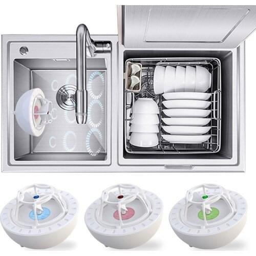 Mini Ultrasonic Dishwasher Automatic USB Electric Lazy Washing Cleaning Dishwasher Portable Fruit Vegetable Clean Kitchen Washe