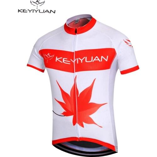 Keyiyuan New Popular Mens Summer Short Sleeve Cycling Jersey Bike Shirts Outdoor Road Bike Bicycle Sportswear Ropa Ciclismo